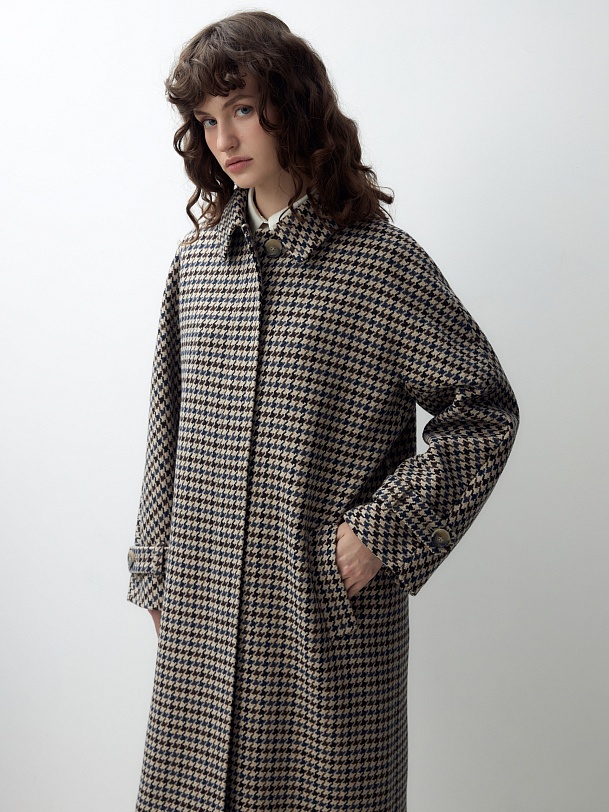 Шерстяное пальто с мембраной