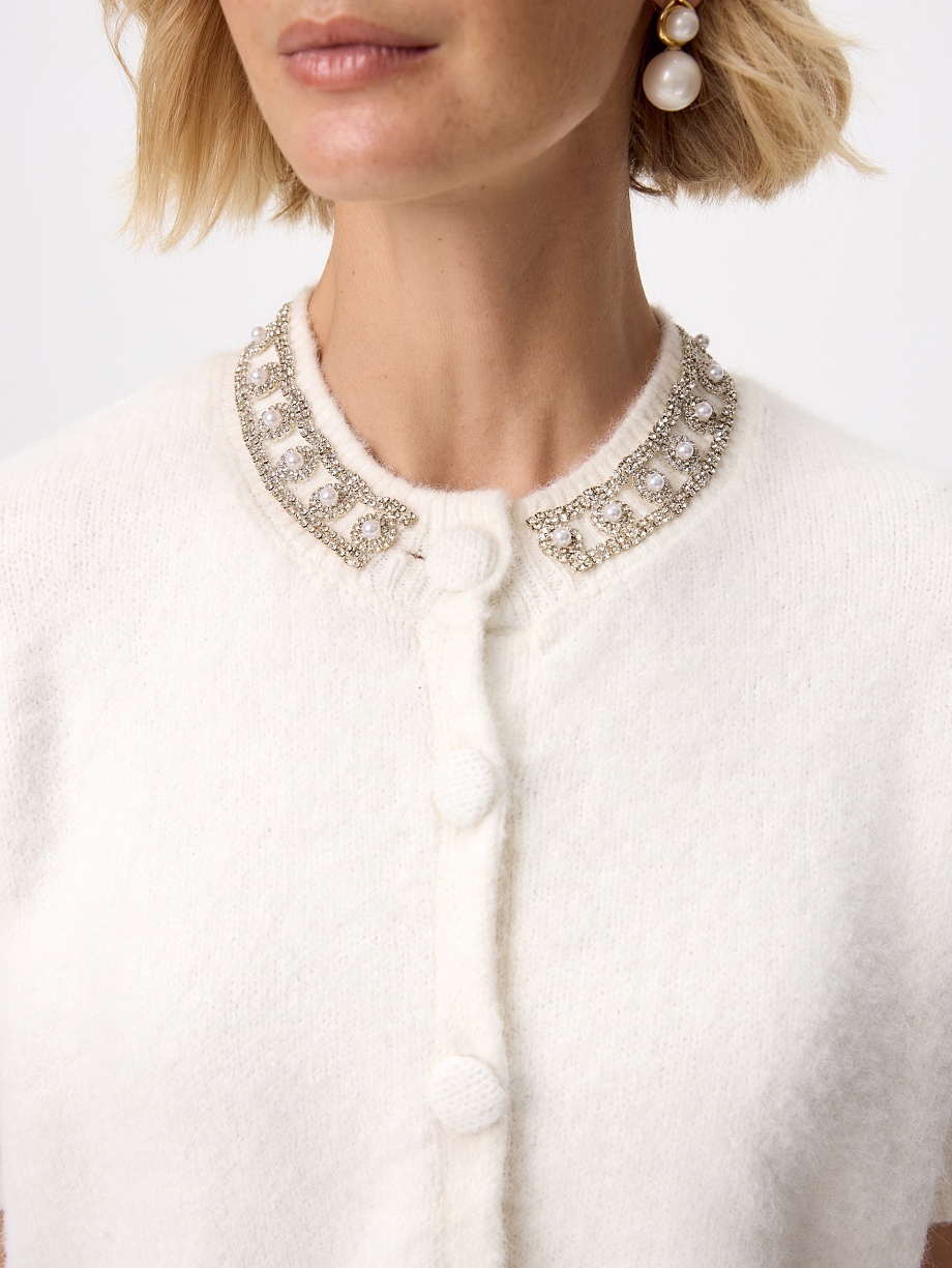 Кардиган из вискозы с добавлением шерсти