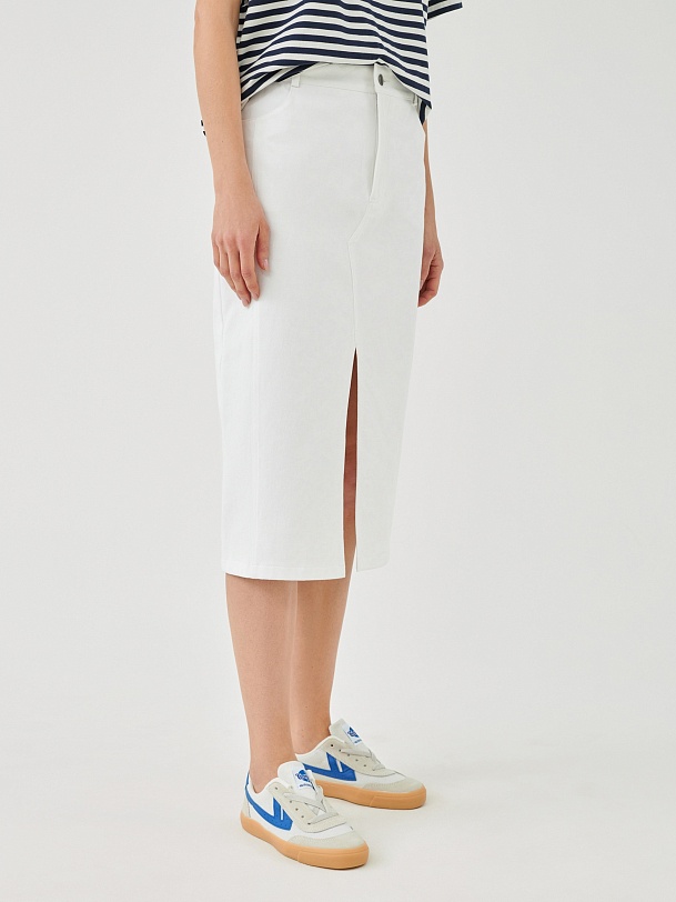 Джинсовая юбка-карандаш