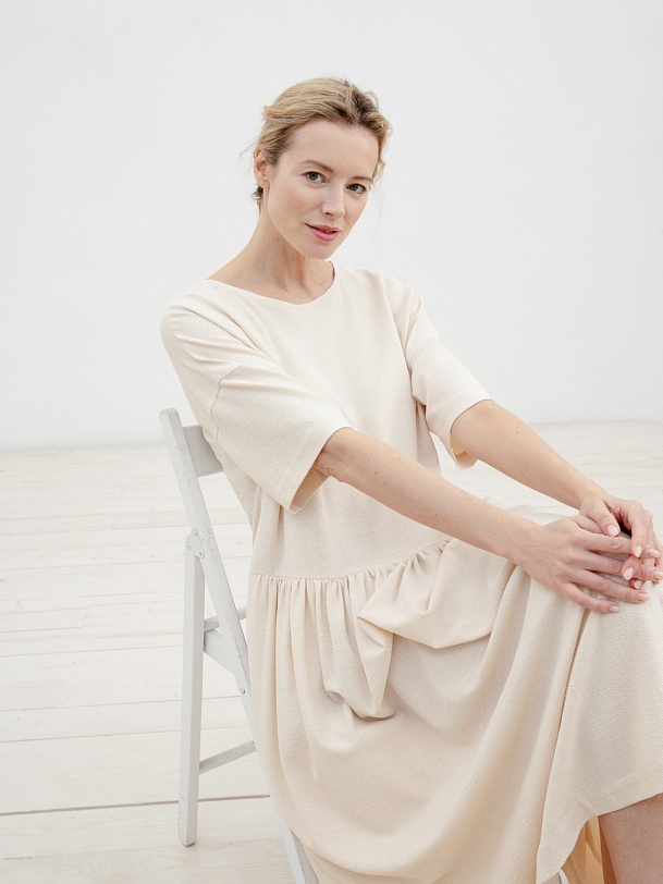 Летнее платье свободного кроя