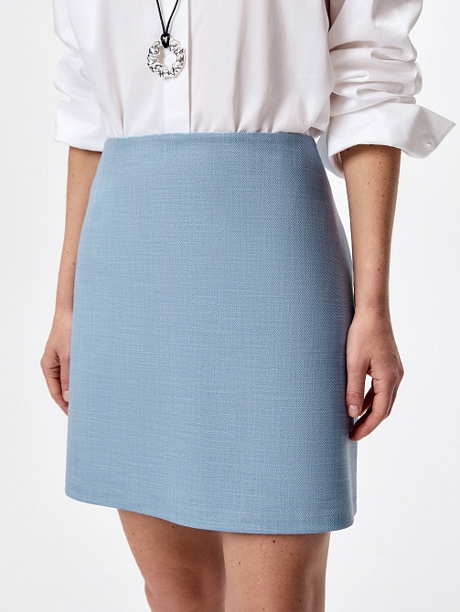 Мини-юбка из костюмной ткани