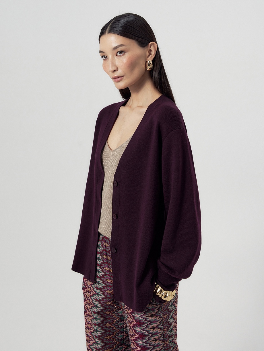 Кардиган из 100% шерсти мериноса