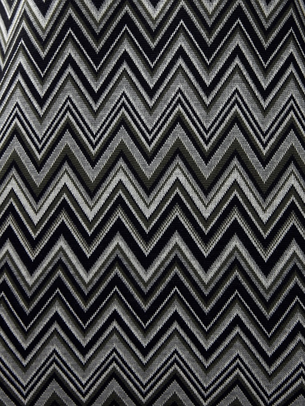 Трикотажное платье с принтом "миссони" и поясом