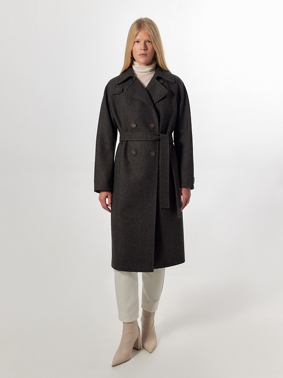 Пальто из шерсти с мембраной POMPA арт.1013003p10090