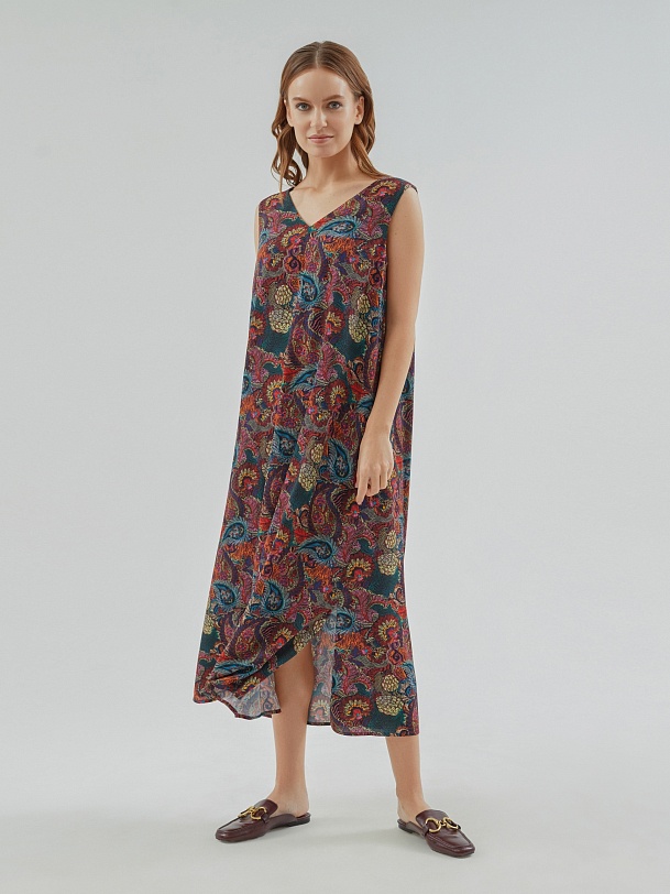 Свободное платье из вискозы