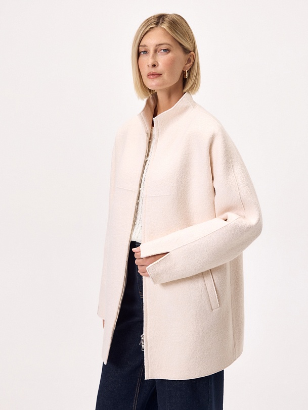 Полупальто из вареной шерсти с мембраной