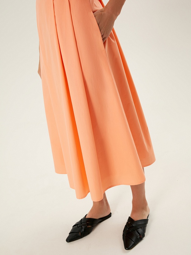 Летний сарафан из 100% хлопка с открытой спиной