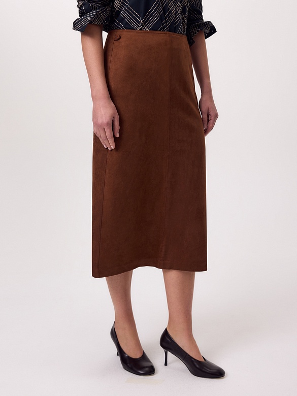 Юбка из экозамши POMPA арт.1183310jr3181