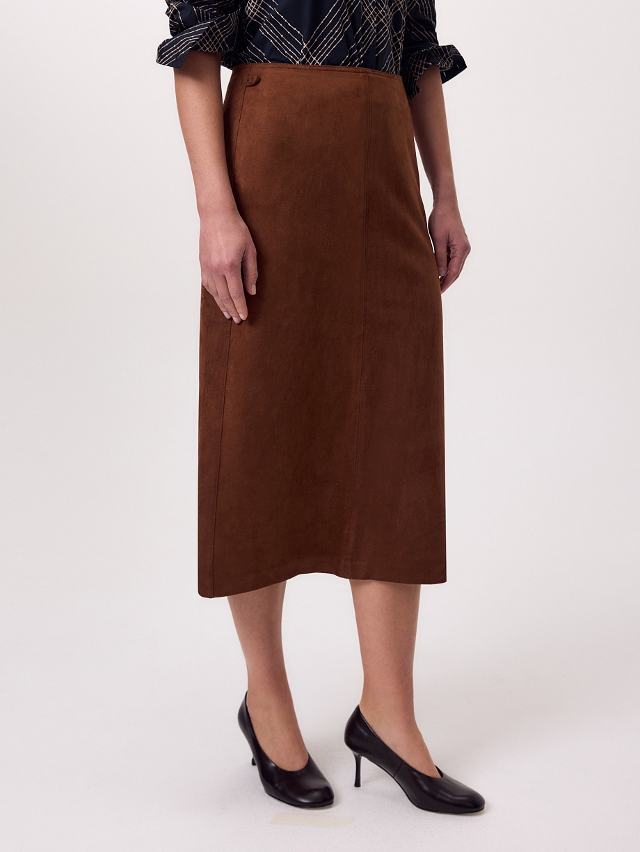 Юбка из экозамши