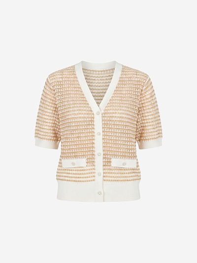 Кардиган из смесовой пряжи POMPA