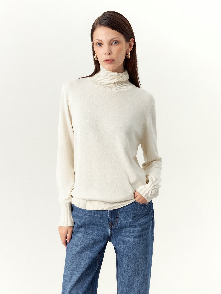 Водолазка из вискозы и хлопка