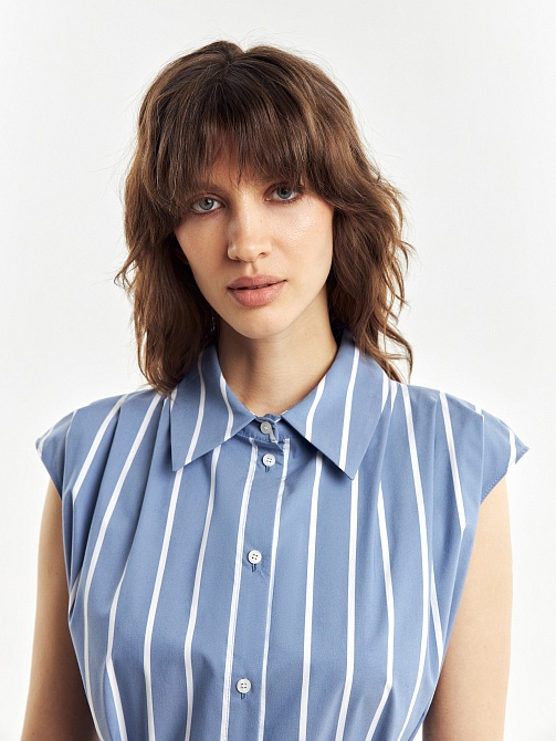 Платье-халат из хлопка