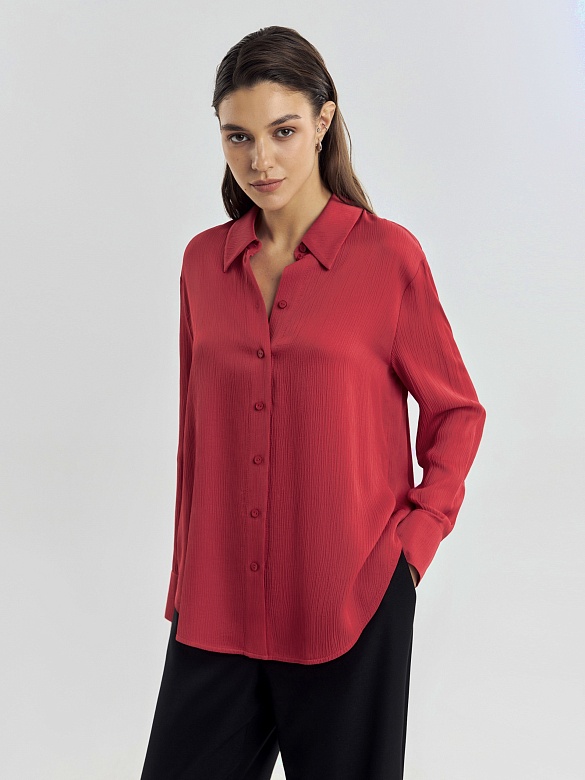Свободная блуза из вискозы POMPA арт.1148660nb0814