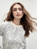 Вязаный джемпер из вискозной пряжи  POMPA арт.1217340kn1390