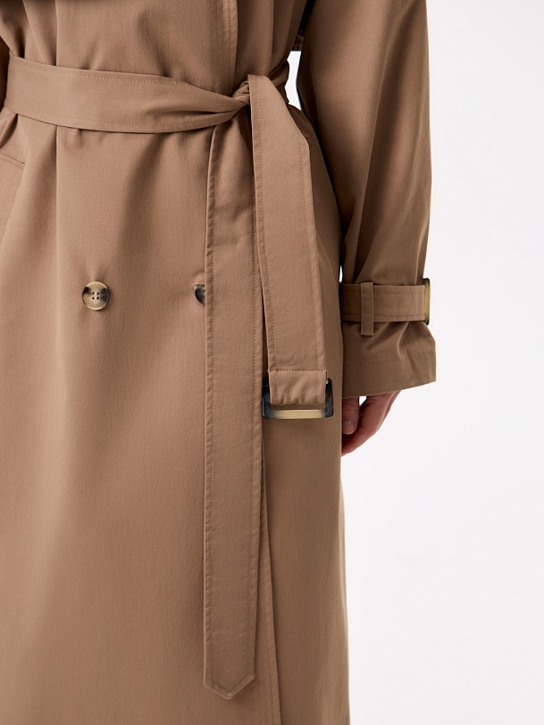 Классический женский бежевый тренч
