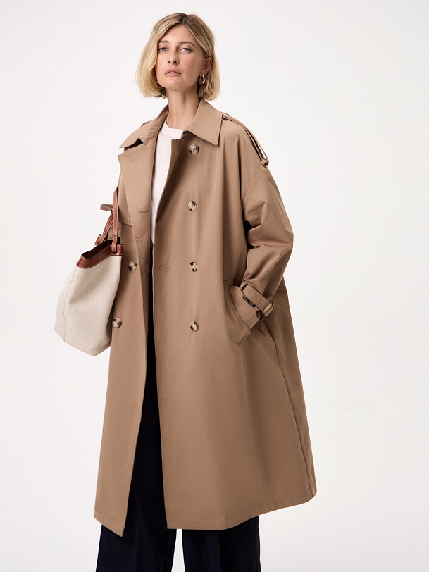 Классический женский бежевый тренч
