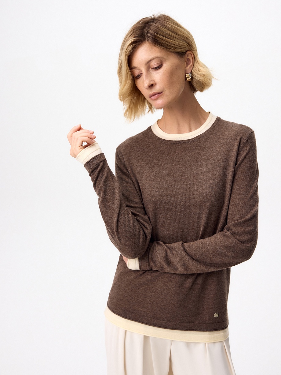 Джемпер из тонкого трикотажа