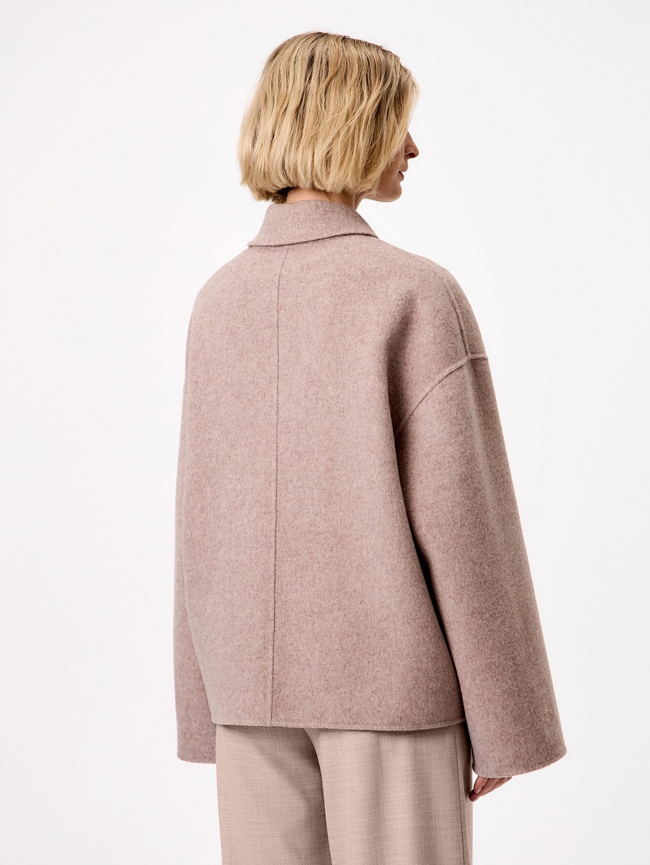 Полупальто double face из шерсти и кашемира