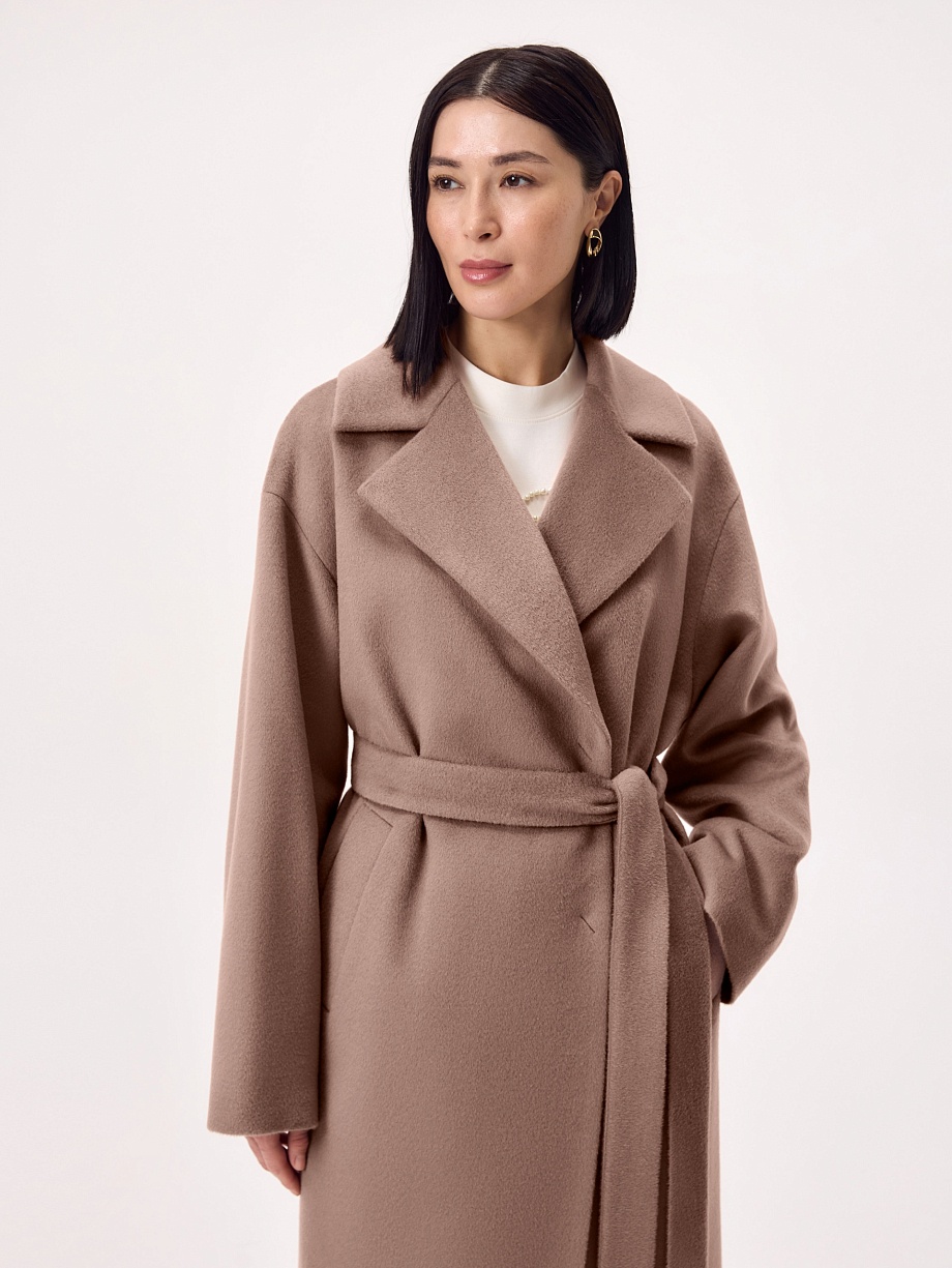 Пальто из премиальной шерсти с мембраной