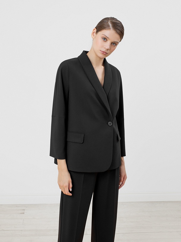 Жакет прямого силуэта
