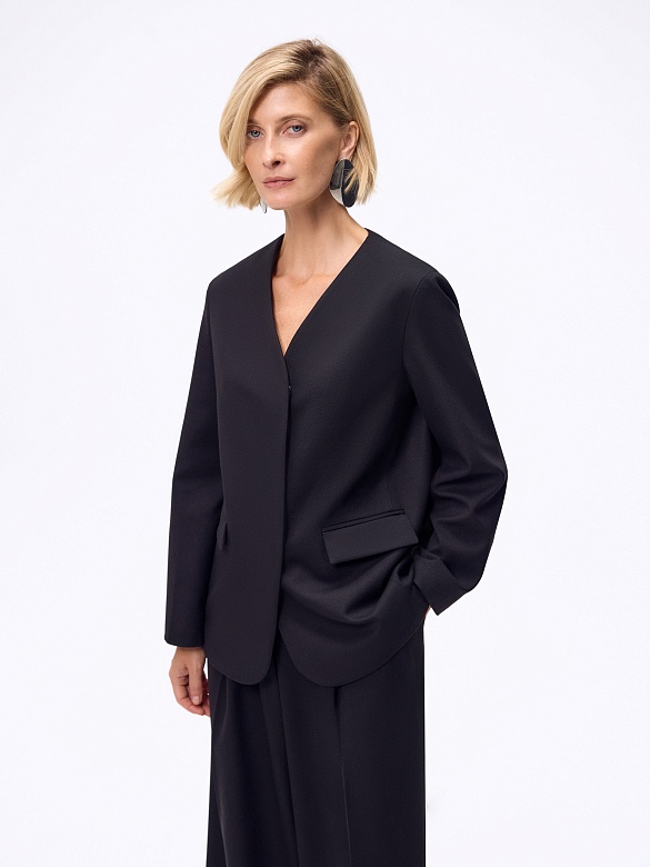 Жакет без лацканов  POMPA арт.2101100pl0199