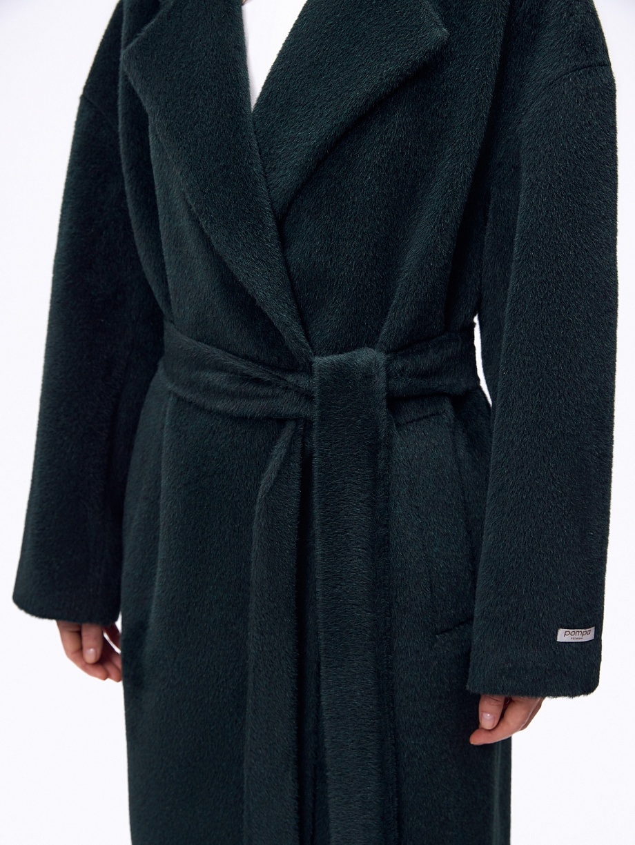 Пальто из шерсти с мембраной и утеплённой спинкой