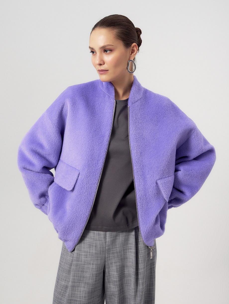 Бомбер из премиальной шерсти Альпака