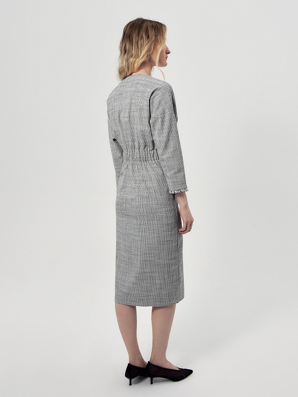 Платье миди с кулиской