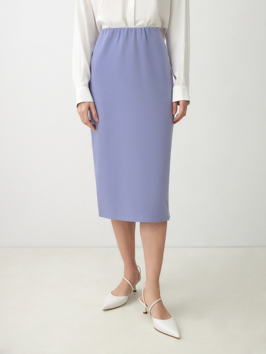 Юбка-карандаш из хлопкового трикотажа