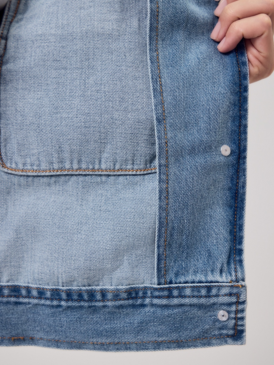 Джинсовая куртка из 100% хлопка