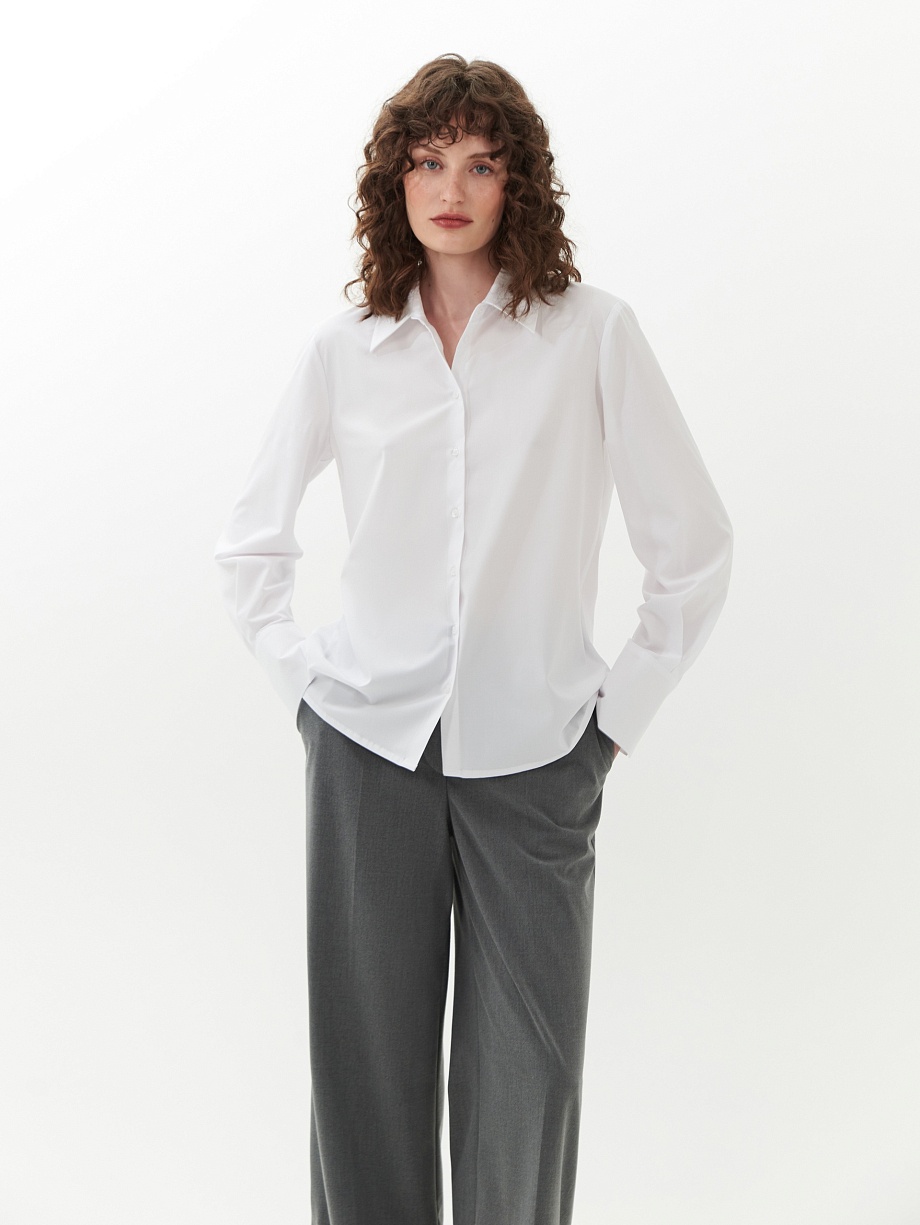 Классичеcкая белая рубашка