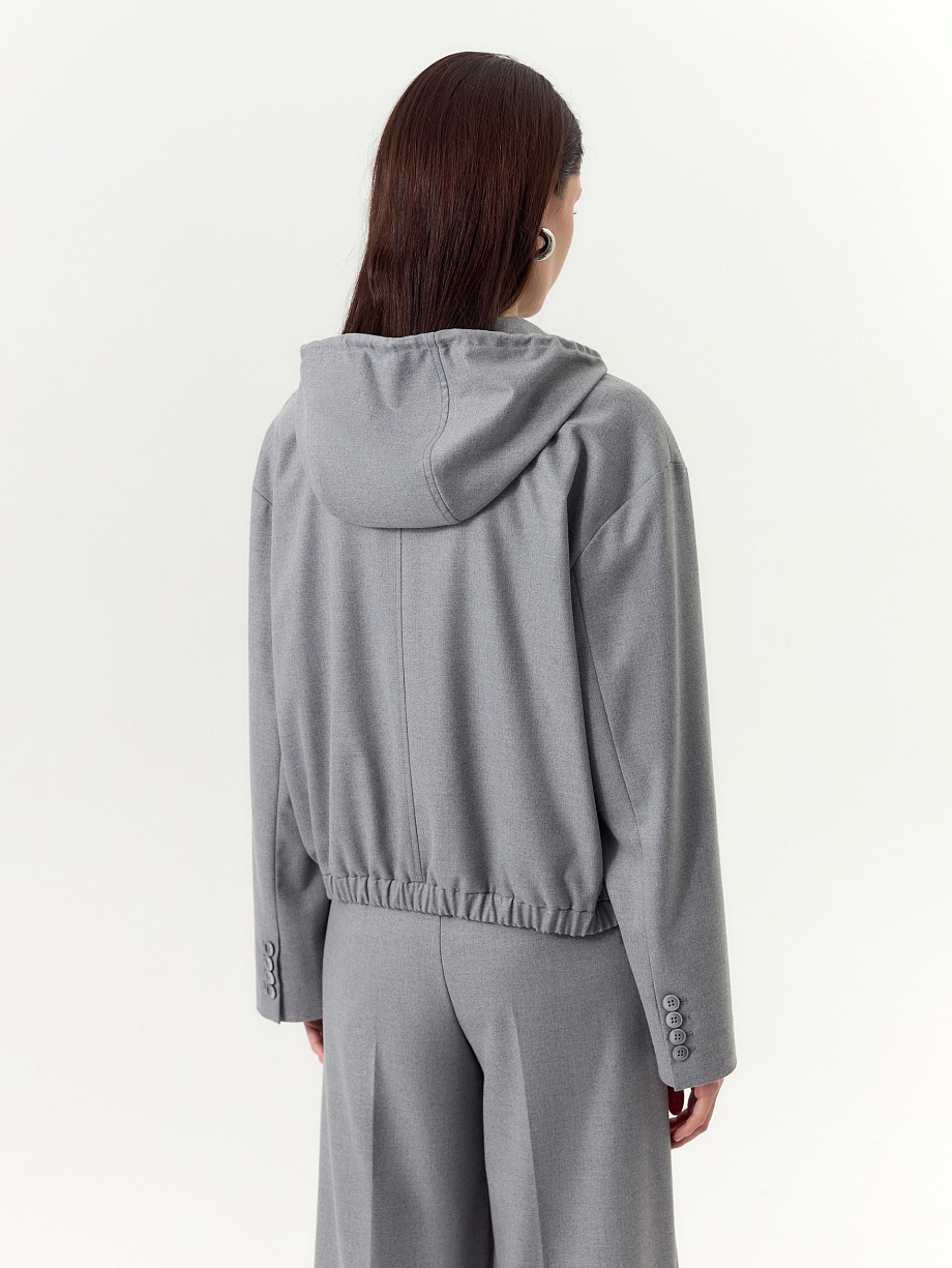 Жакет-бомбер на молнии