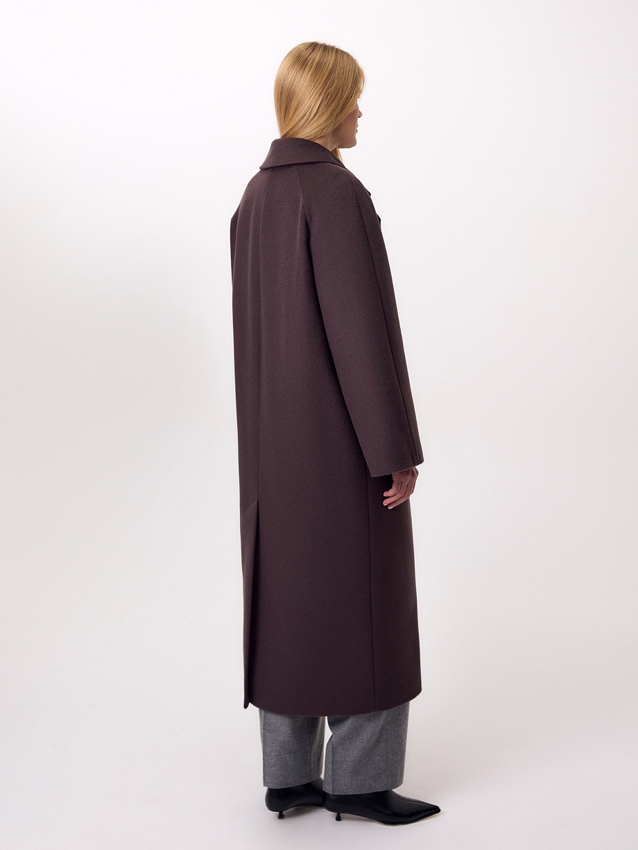 Пальто-халат из премиальной шерсти и кашемира