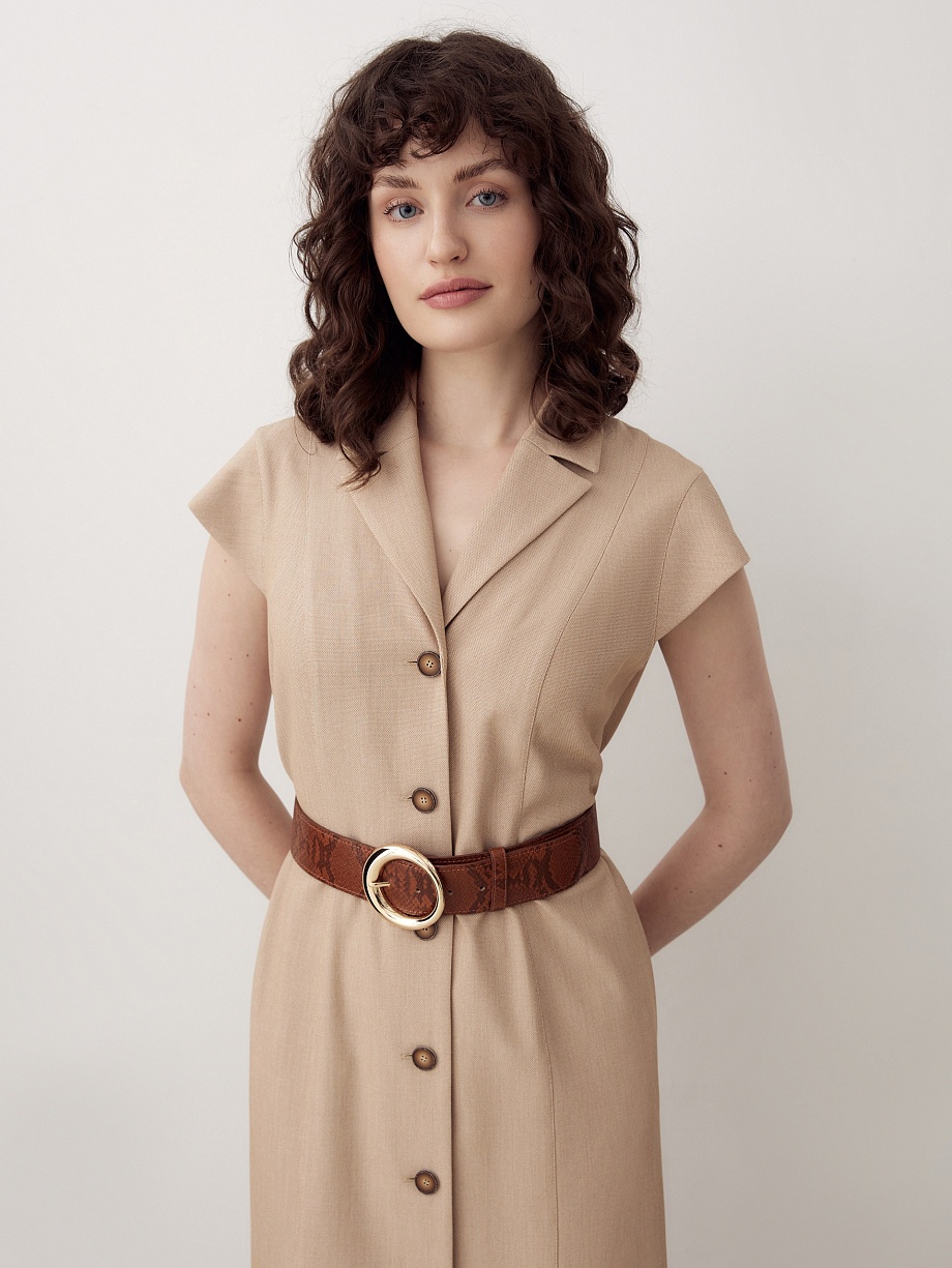 Платье-сафари с поясом