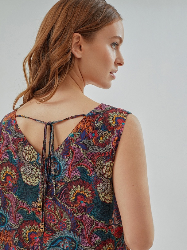 Свободное платье из вискозы