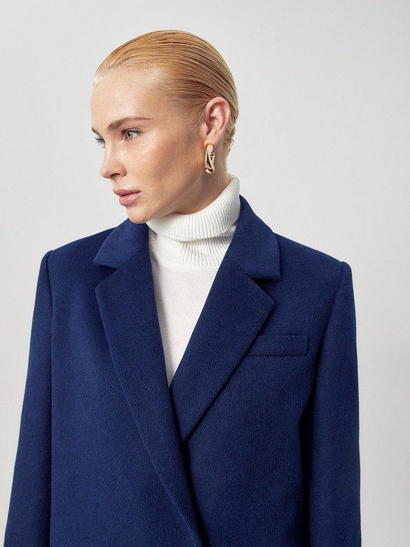 Пальто из шерсти с мембраной и утеплённой спинкой POMPA арт.1016320p90064