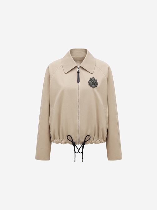 Куртка из премиального хлопка с водоотталкивающим покрытием