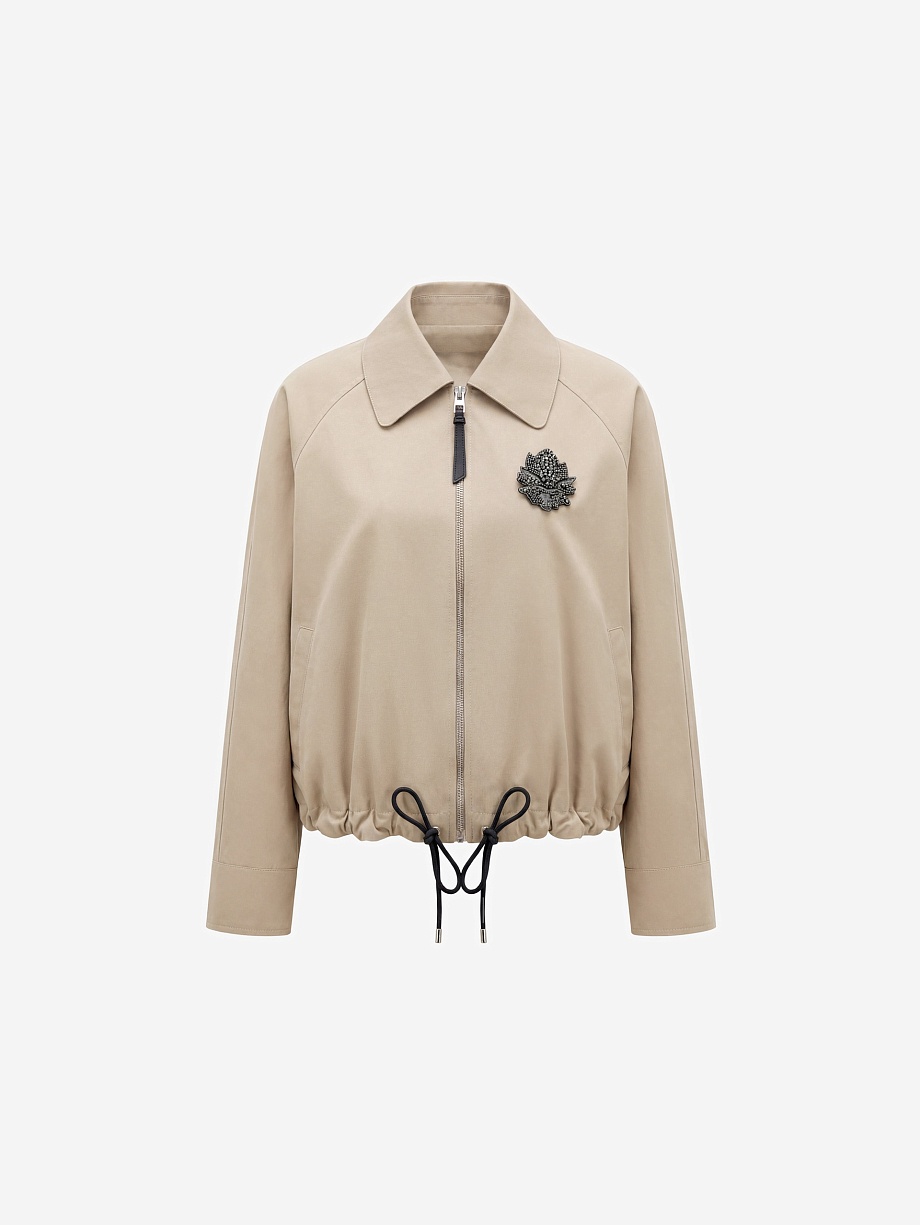 Куртка из премиального хлопка с водоотталкивающим покрытием