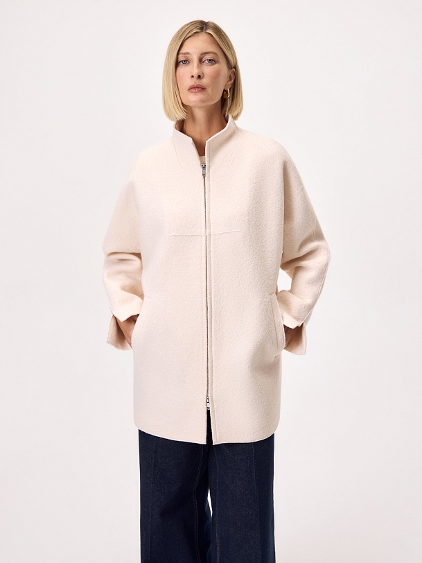 Полупальто из вареной шерсти с мембраной