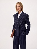 Жакет из костюмной ткани с полосками люрекса POMPA арт.3101370se0190