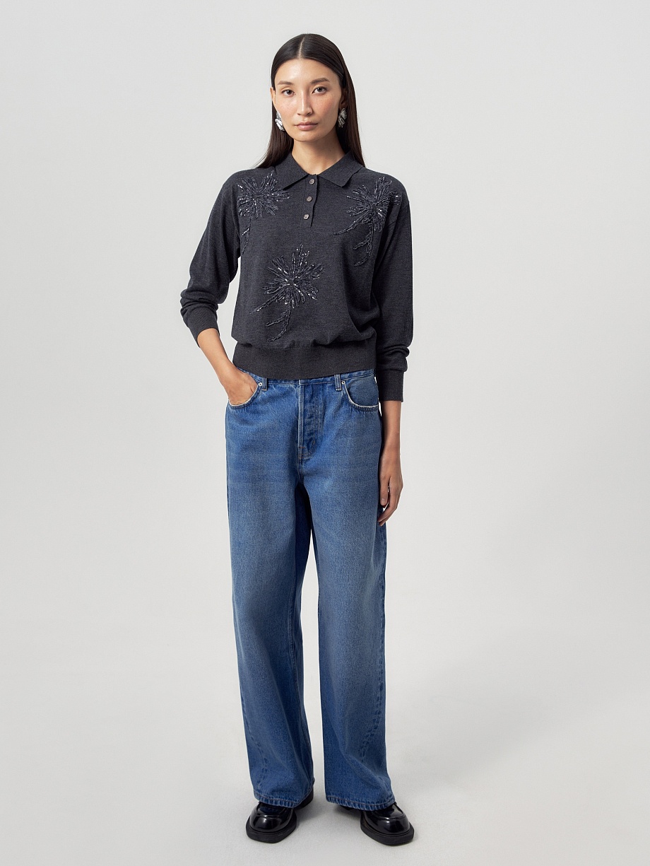 Джинсы из 100% хлопка