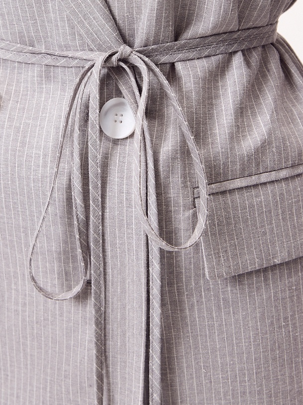 Жакет из хлопка и льна