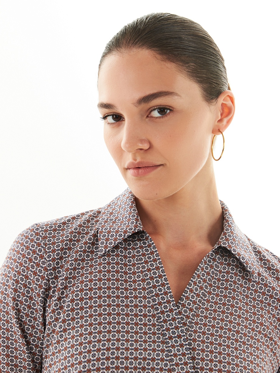 Платье полуприлегающего силуэта из 100% тенселя