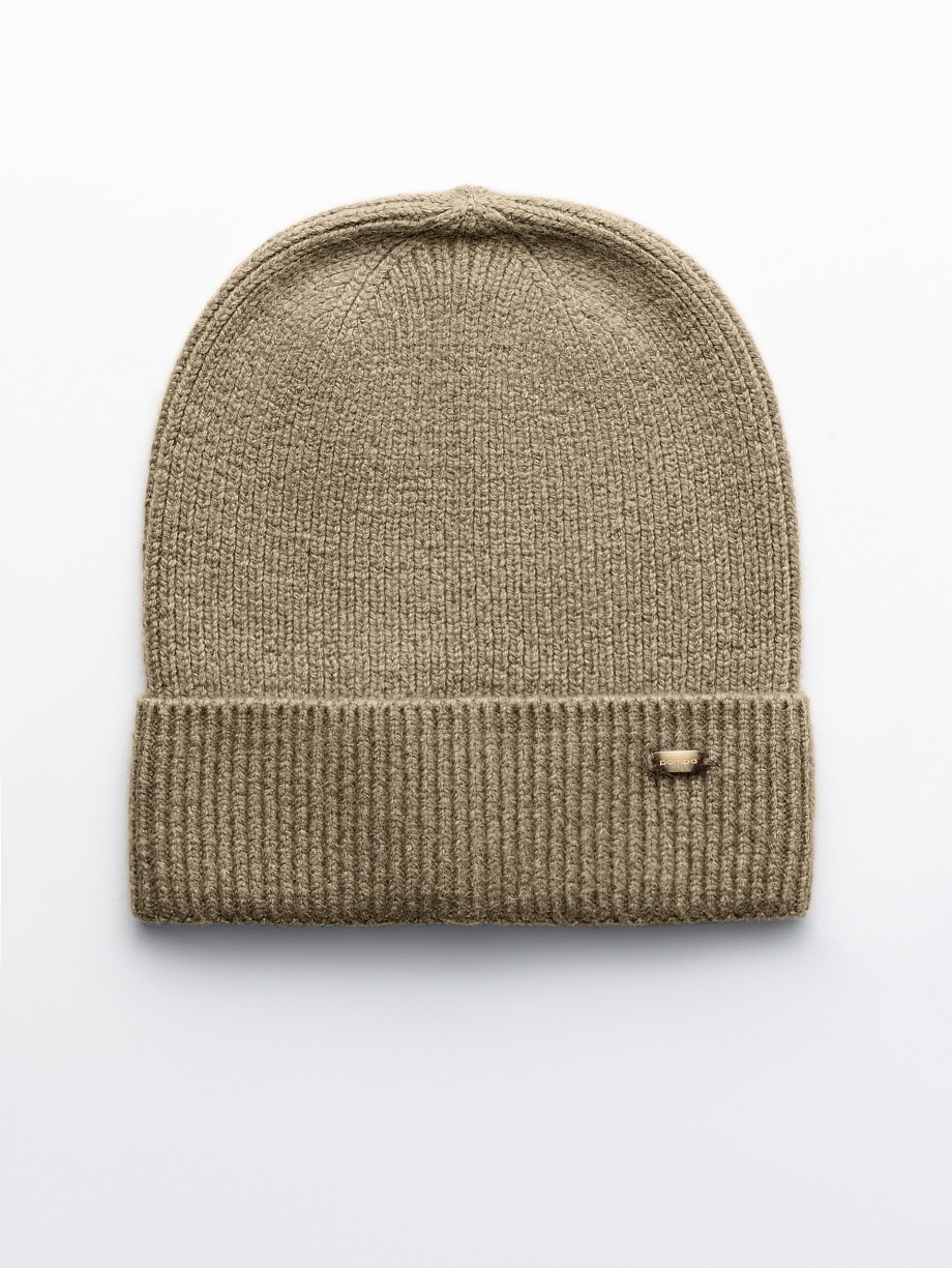 Шапка бини с шерстью и ангорой