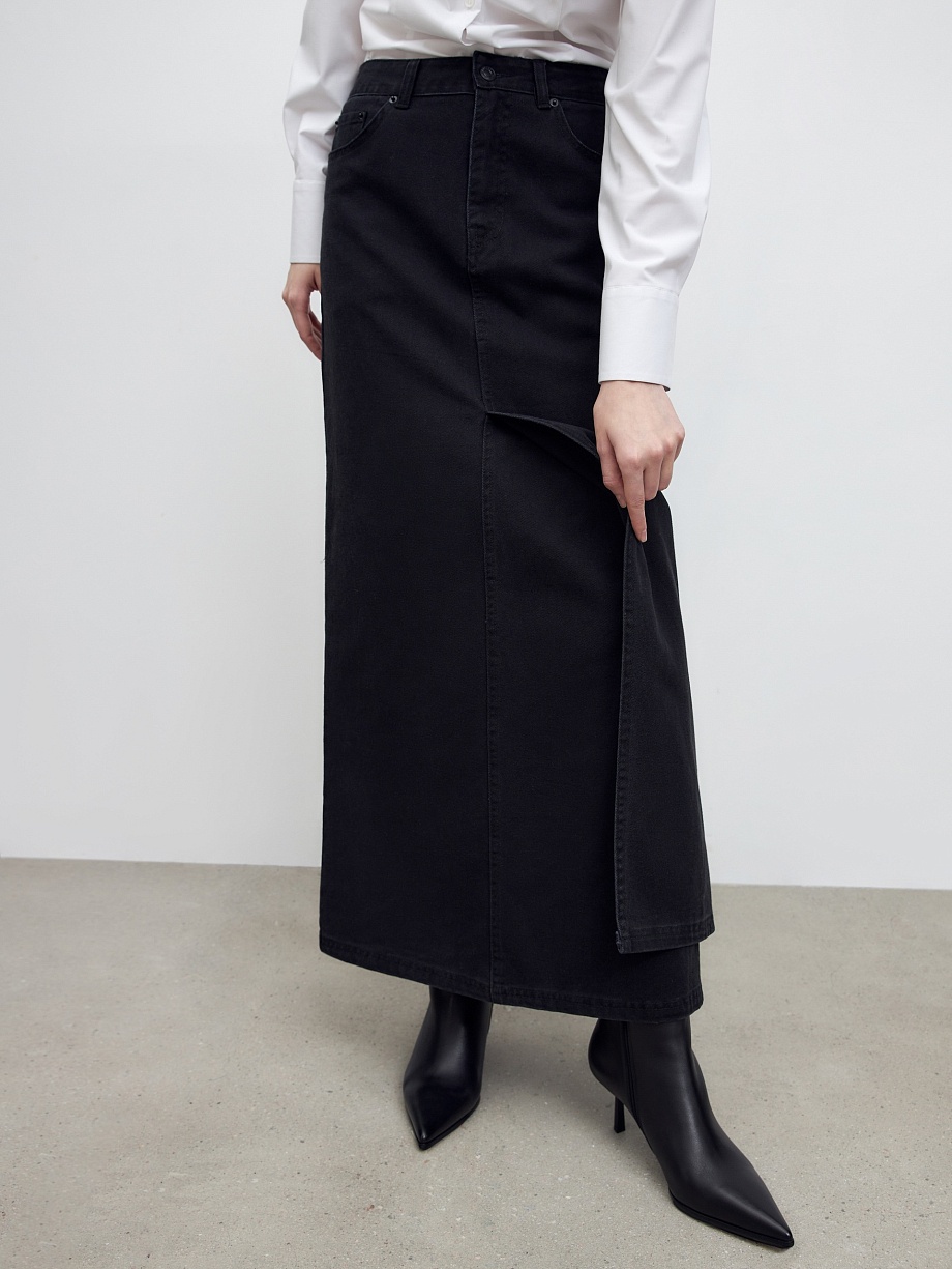 Джинсовая юбка из 100% хлопка