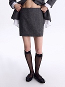 Мини-юбка из костюмной ткани POMPA арт.7122860ab2590