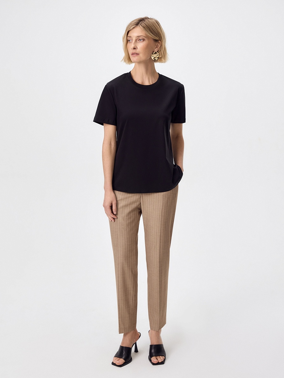 Футболка из 100% мерсеризированного хлопка