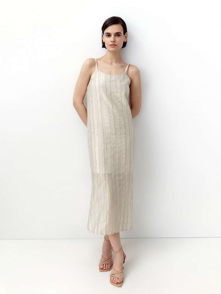 Платье-комбинация с разрезами