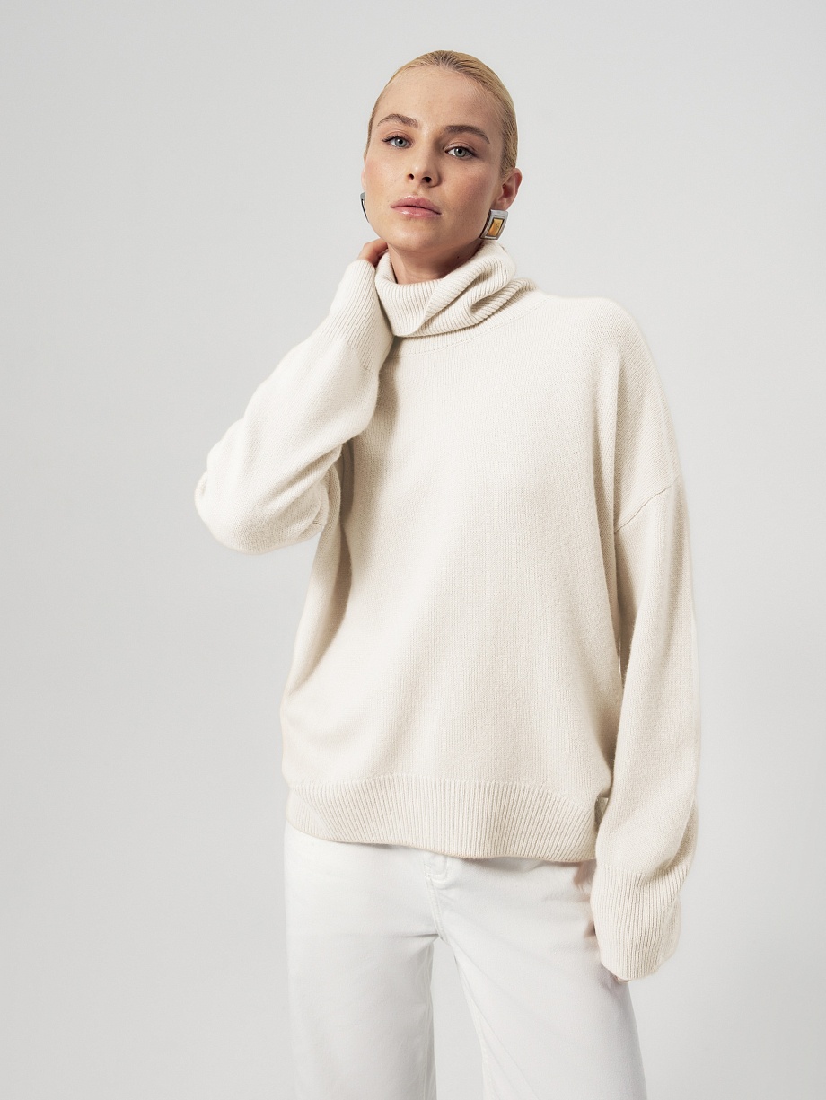 Cвитер оверсайз из 100% кашемира