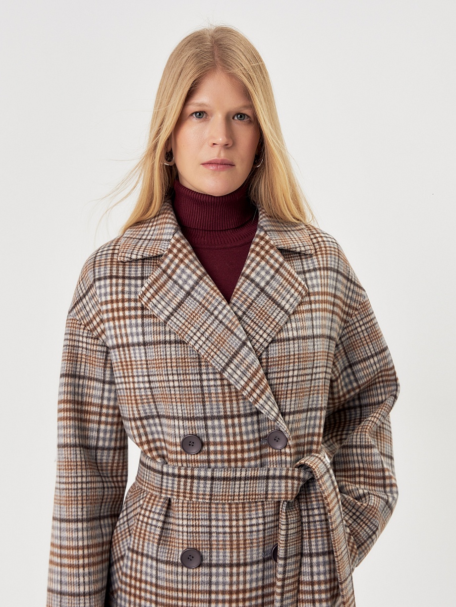 Шерстяное пальто с мембраной